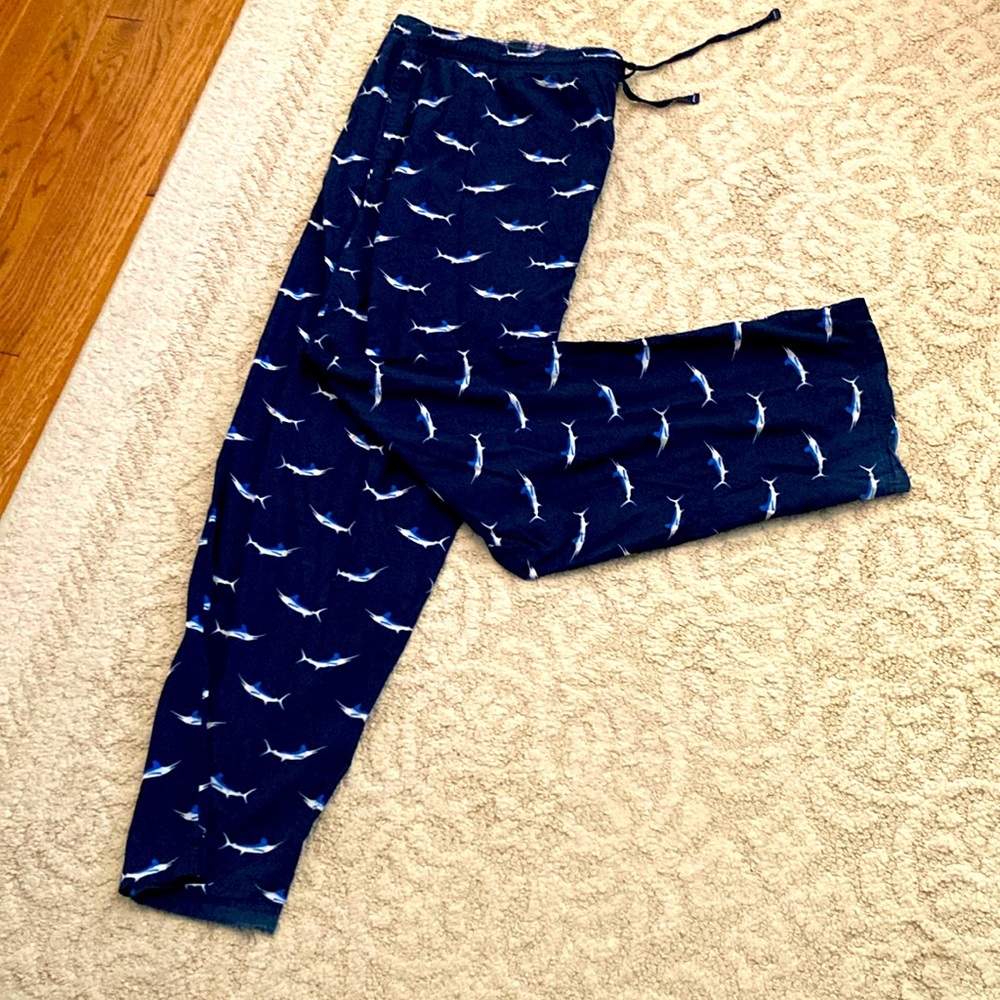 Ralph Lauren pull up 2 side pockets adjustable waist tie men pajama pants